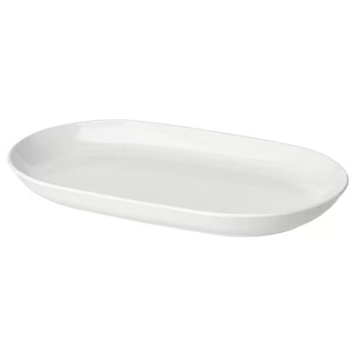 IKEA GODMIDDAG Serving plate, white, 32x18 cm (13x7 ")
