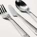 IKEA FABLER kids fork knife and spoon stainless steel cutlery set arranged on white surface