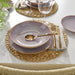 IKEA FÄRGKLAR deep plate light pink stoneware 23cm wide shallow bowl with reactive glaze finish #50600434