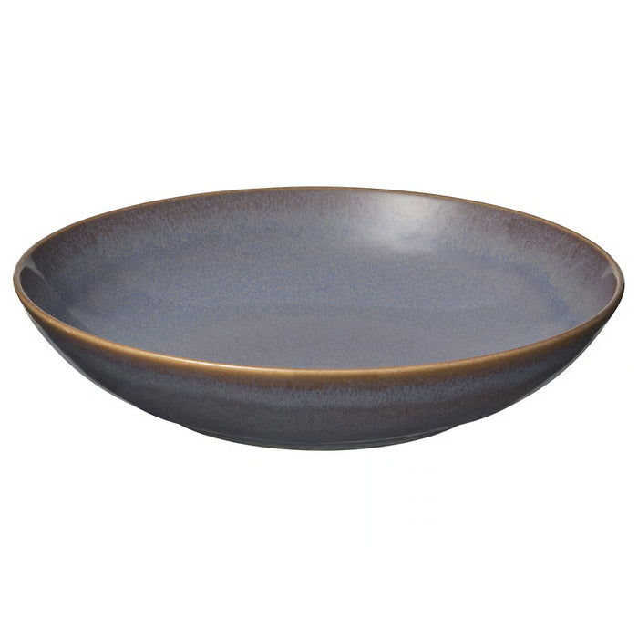 IKEA FÄRGKLAR deep plate lilac stoneware with handcrafted reactive glaze finish #40600420