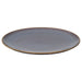 IKEA FÄRGKLAR round stoneware dinner plate in lilac, 26cm, front view #00600417