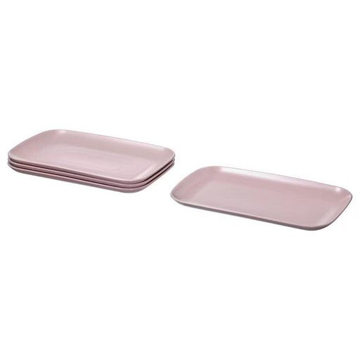 IKEA FÄRGKLAR Pink Ceramic Platters Set of 30x18 cm Digital