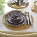 IKEA FÄRGKLAR lilac side plate styled on dining table with bowls and cutlery