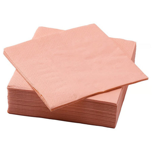 IKEA FANTASTISK Paper napkin, orange-pink, 33x33 cm (13x13 ") - 50 Pack