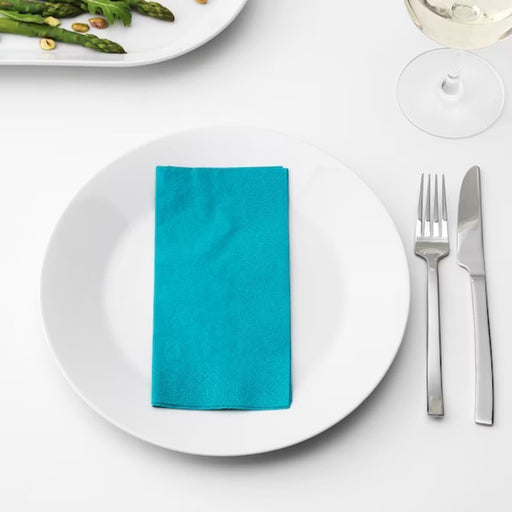 Disposable dinner napkin by IKEA, 40x40 cm dimensions