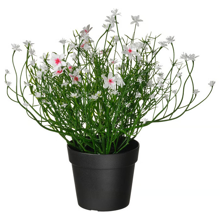 IKEA FEJKA Artificial Baby's Breath Plant — White, 9cm | No Watering, Indoor & Outdoor