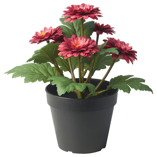 IKEA FEJKA Artificial Chrysanthemums in red, ideal for indoor and outdoor use