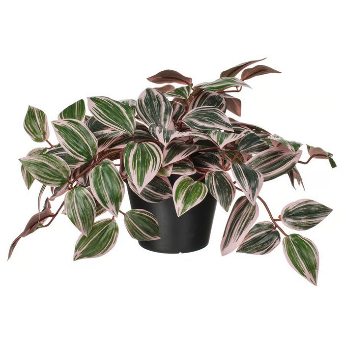 IKEA FEJKA Artificial potted plant, in/outdoor Spiderwort/lilac, 12 cm (4 ¾ ")