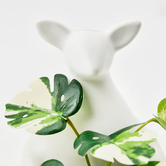 KEA FEJKA kangaroo artificial potted plant side angle showing pot and plant detail