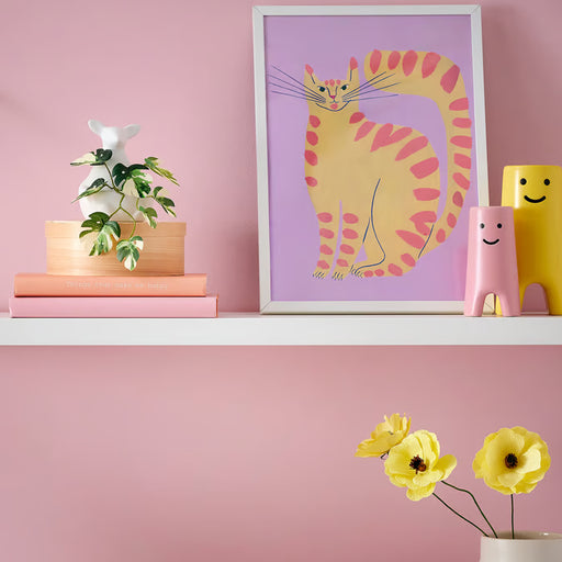 IKEA FEJKA kangaroo artificial plant styled on a desk in a home office setting