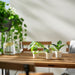 IKEA FEJKA artificial potted leaf plants set of 3 outdoor balcony setting green pots