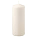 KEA FENOMEN unscented pillar candle natural white 19cm cylindrical shape on plain background #70528418