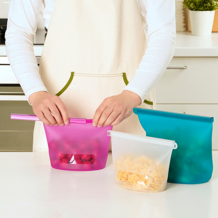IKEA FILFISK Resealable Bag Set — Zero Spill | Fridge & Freezer