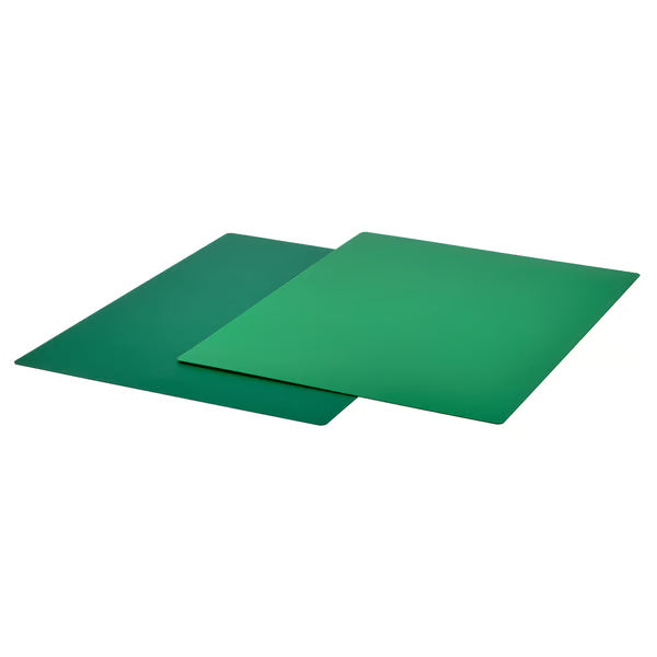 IKEA FINFÖRDELA bendable chopping boards green and bright green anti-slip underside pack of 2 #20559681