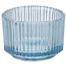 IKEA FINSMAK assorted colour glass tealight holders arranged together as a set