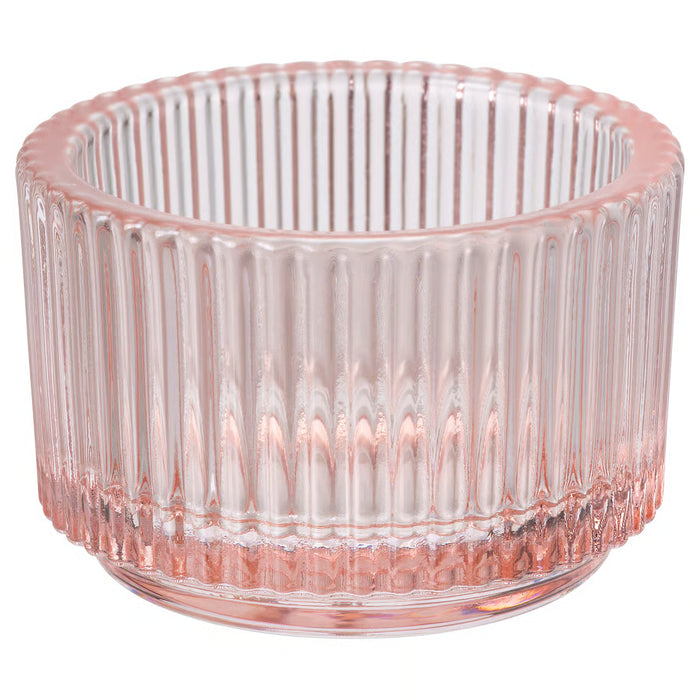 IKEA FINSMAK glass tealight holders in assorted colours, pack of 4, 3.5 cm tall #70651837