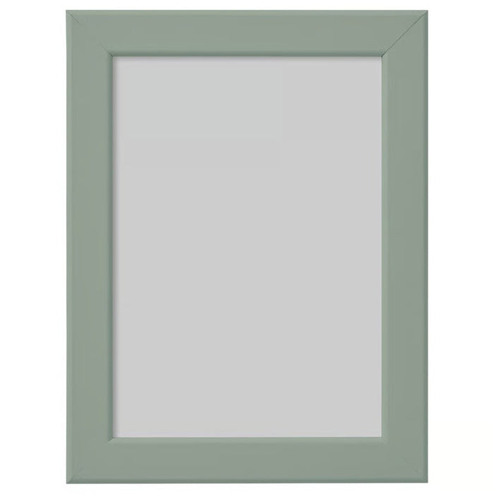 Green picture frame on a white background