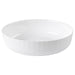IKEA FISKTÄRNA white round tempered glass oven dish with smooth edges glossy finish #50631949