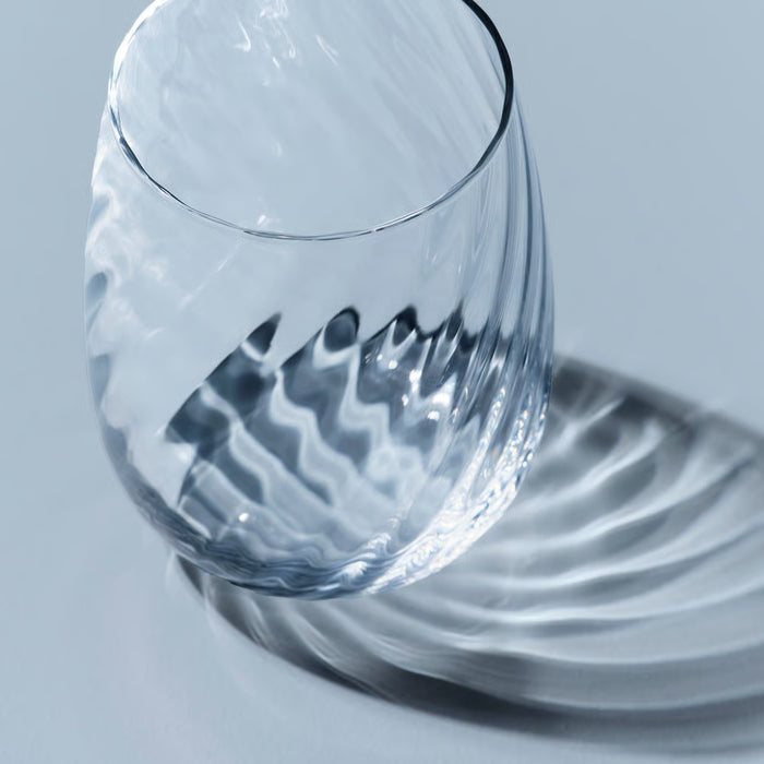 IKEA FJÄLLUGGLA clear 37cl glass showing crystal-clear glass and simple shape