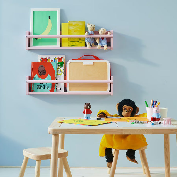 IKEA FLISAT Wall storage, pale pink, 70x9x16 cm (27 ½x3 ½x6 ¼ ")