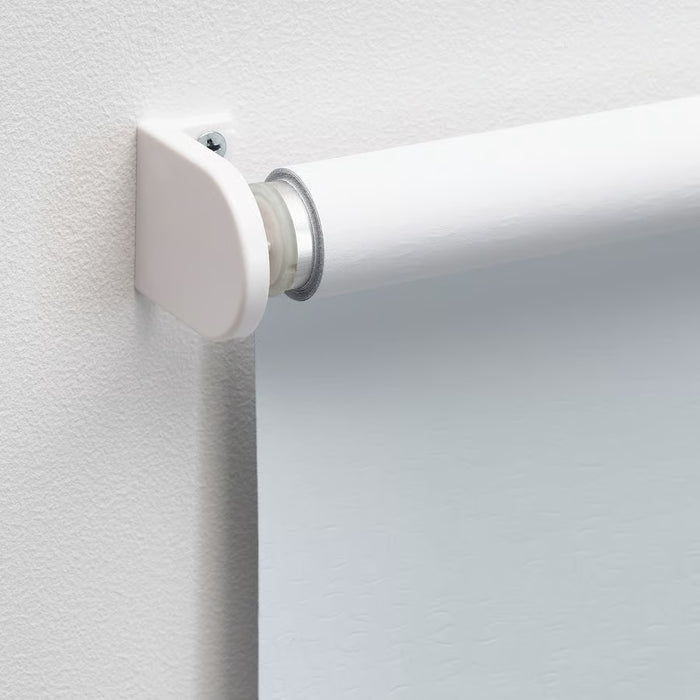 IKEA FÖNSTERBLAD cordless white roller blind wall mounted with pull chain shown