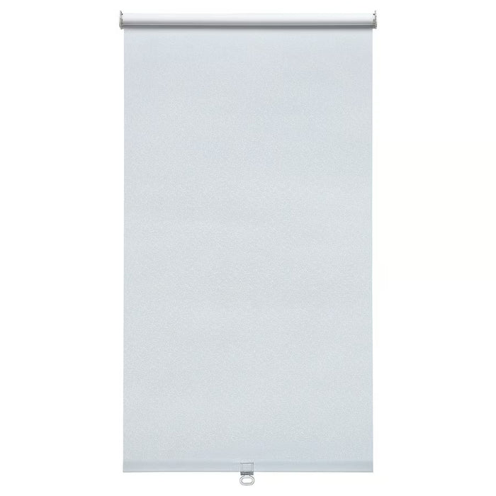 IKEA FÖNSTERBLAD block-out roller blind white 60x155 cm front view subtle circle pattern #60538390