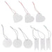 IKEA FÖNSTERFIKUS: Set of 9 white label tags with strings-70582387