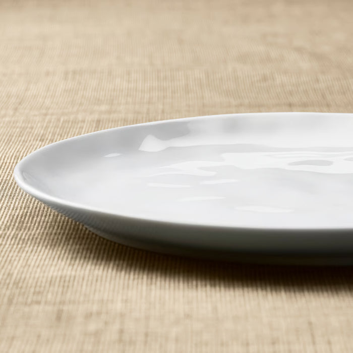 IKEA FORELLTETRA white porcelain plate 29x25 cm, alternate product view