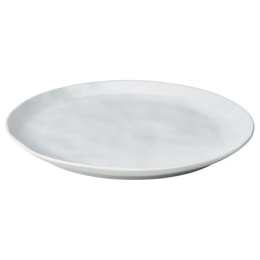 IKEA FORELLTETRA white porcelain plate 29x25 cm, plain product view #70622642