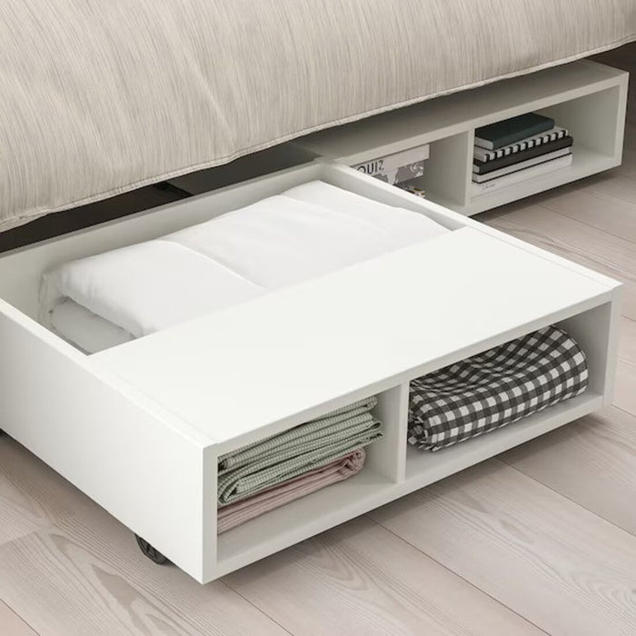 "IKEA FREDVANG: stylish underbed storage and bedside companion"