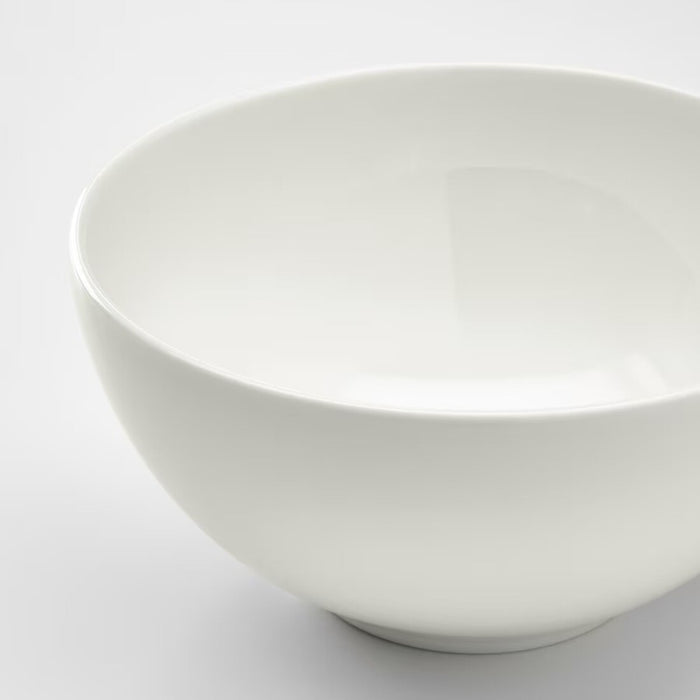 Digita shoppy IKEA FRÖJDEFULL White Bowl, 12 cm (4 ½"), filled with fresh fruit on a dining table. 90519738