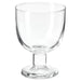 IKEA FRUKTDUVA clear glass goblet 27cl on plain background #80625414