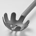 Close-up of IKEA FULLÄNDAD grey cooking tweezers clip ends on white background