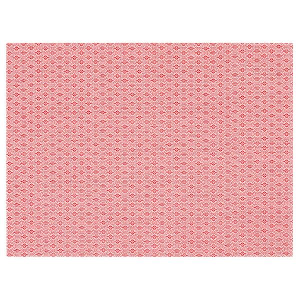 IKEA UTBYTT  Table-runner (1 unit) Place mat, red/patterned, 45x33 cm (17 ¾x13 ") ( 4 pack )