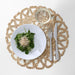 IKEA GALLSOPP sedge place mat set with plate, fork, knife and glass on dining table