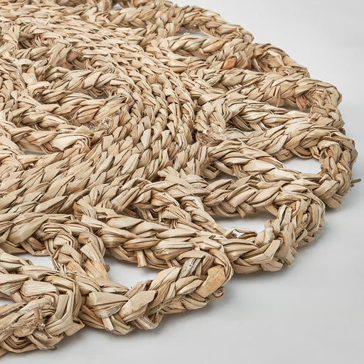 IKEA GALLSOPP natural sedge place mat close-up showing intricate woven pattern and texture