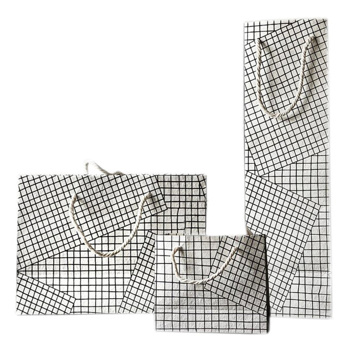 IKEA VINTER  Artificial plant potted with pot with Gift Bag, white/black (set of 3)