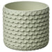  IKEA GLACIÄRBJÖRN light green concrete plant pot 9cm front view textured finish #50632821