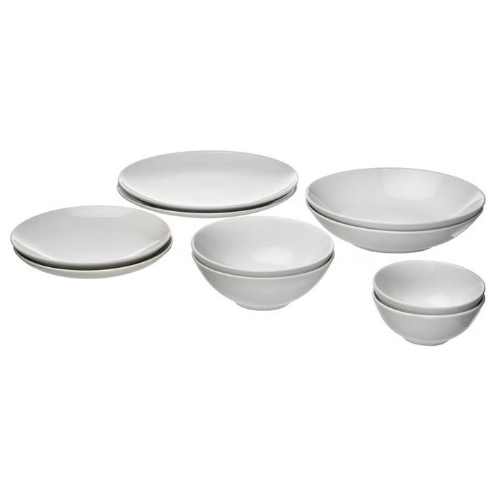 IKEA GODMIDDAG 10-piece service, white