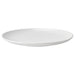White ceramic plate on a white background