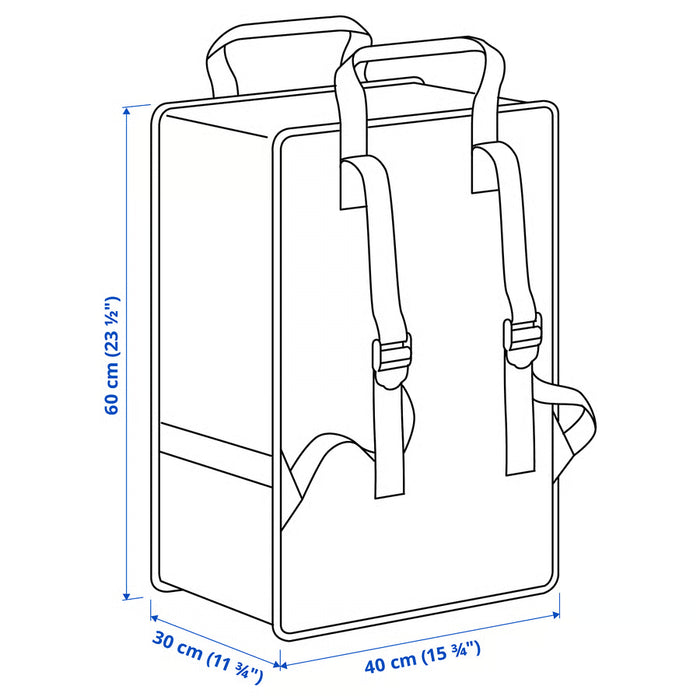 Dimension illustration of IKEA GÖRSNYGG bag showing 40x30x60 cm measurements