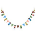  IKEA GOKVÄLLÅ multicolour paper house garland with pennants hanging on wall festive home decor 1.9m #20613334