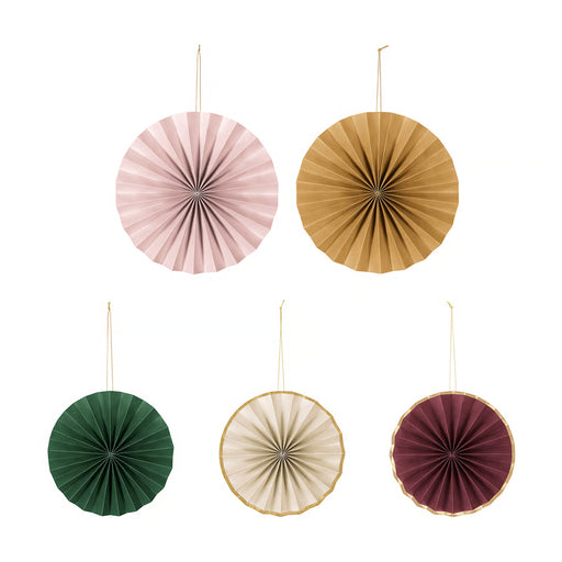  IKEA GOKVÄLLÅ multicolour round paper hanging decorations set of 5 in two sizes festive home décor #40617637