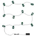 IKEA GOKVÄLLÅ green LED lighting chain with 12 outdoor lanterns and black battery box #50624152