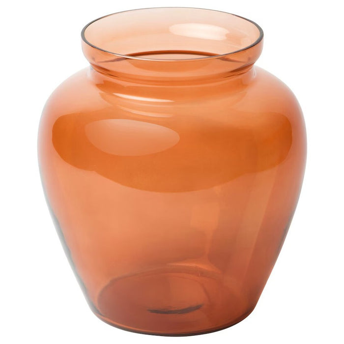 IKEA GOKVÄLLÅ Vase in vibrant orange, 19 cm height, adding a pop of color to a modern décor 00573857