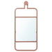 IKEA GRANVÅG wall hanging mirror pink slim frame with lower accessory rail #70510989