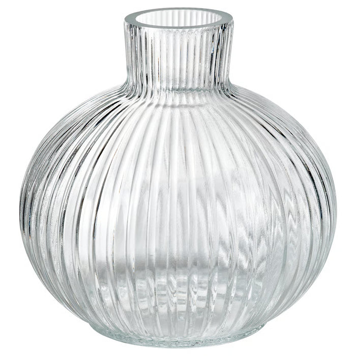 IKEA GRÅSPARV Clear Glass Vase, 10cm | Fits Any Shelf or Balcony