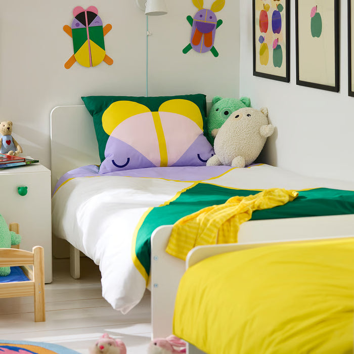 IKEA GREJSIMOJS multicolour cotton duvet cover, folded flat product view