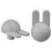  IKEA GREJSIMOJS light grey bunny knob 38mm front view on white background #30603184