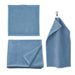 IKEA GULVIAL wash cloth, hand towel, and bath towel set